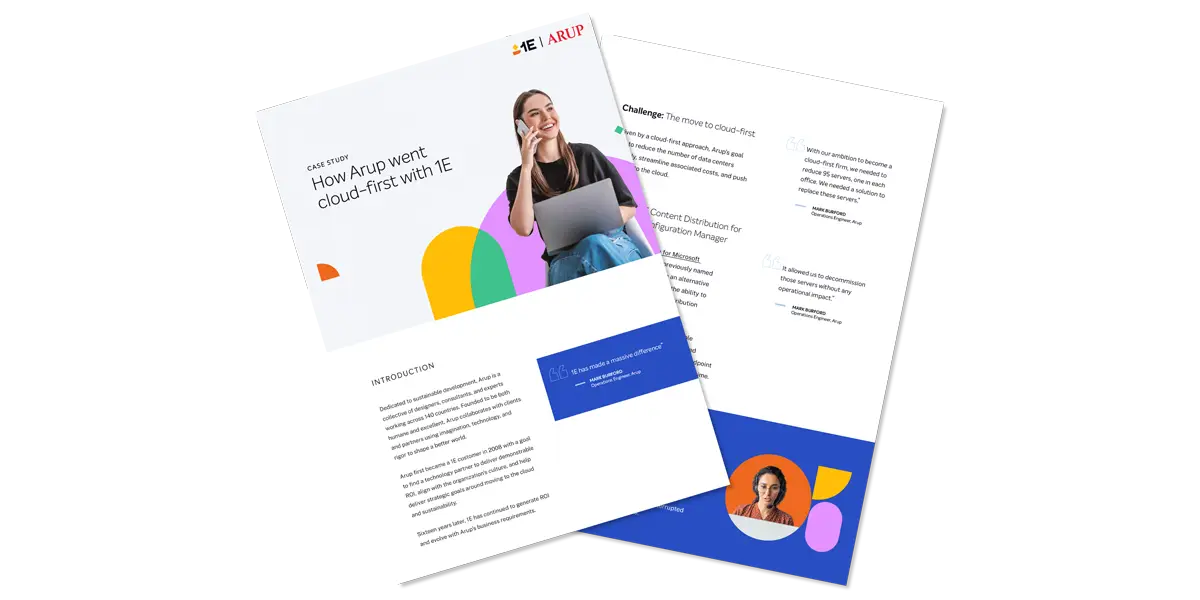 How Arup went cloud-first with 彩票联盟正规入口网址®1E